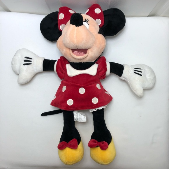 Disney Store Minnie Mouse Plush Stuffed Animal 18" Foot Disney Store Stamp - Picture 4 of 10